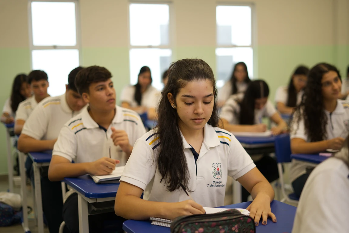 Alunos do Ensino Médio do Colégio 7 de Setembro
